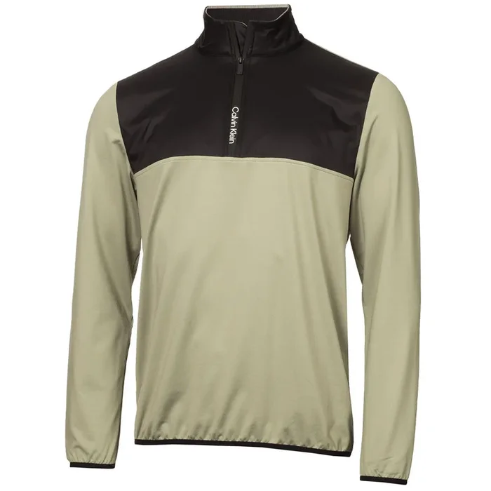 Calvin Klein Malden 1/4 Zip Pullover – Cameo Green