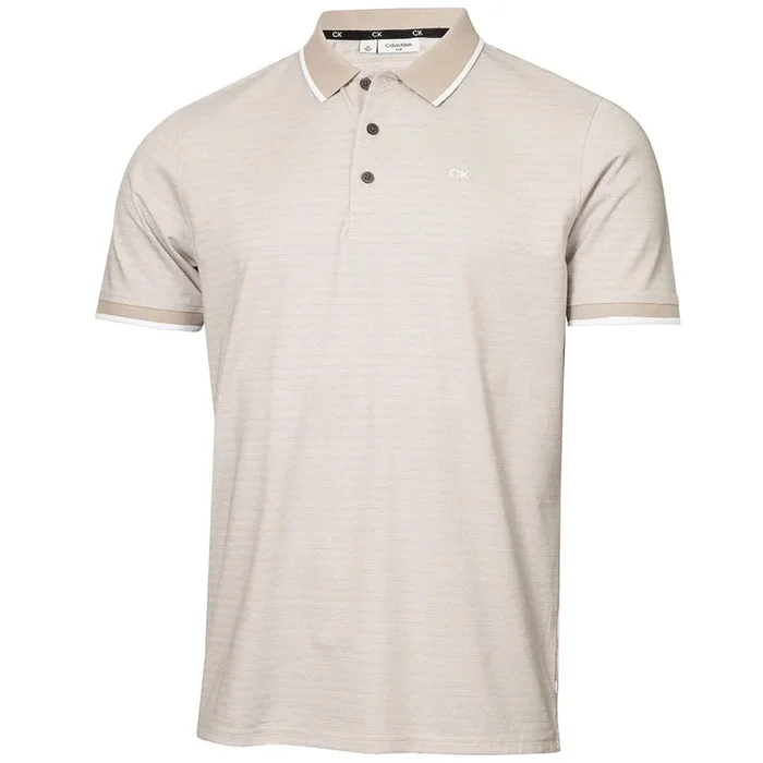Calvin Klein Sudbury Polo Shirt – Pale Silver Marl
