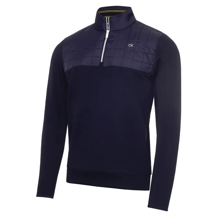 Calvin Klein Vardon Hybrid Half Zip Pullover – Navy