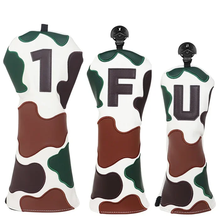 CAMO Golf Headcovers Set – Driver, Fairway wood, Hybrid/ Utility