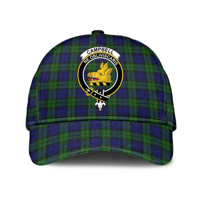Campbell Modern Clan Tartan Crest Tartan Classic Cap – Fanshubus.com