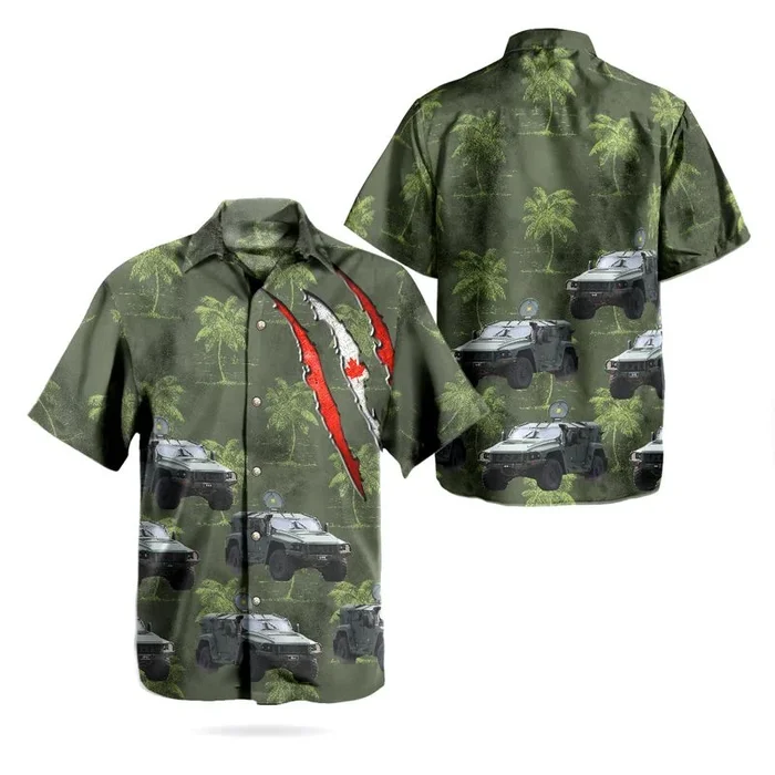 Canadian Army Light Utility Vehicle LUV The Thales Hawkei Hawaiian Shirt – Fanshubus.com