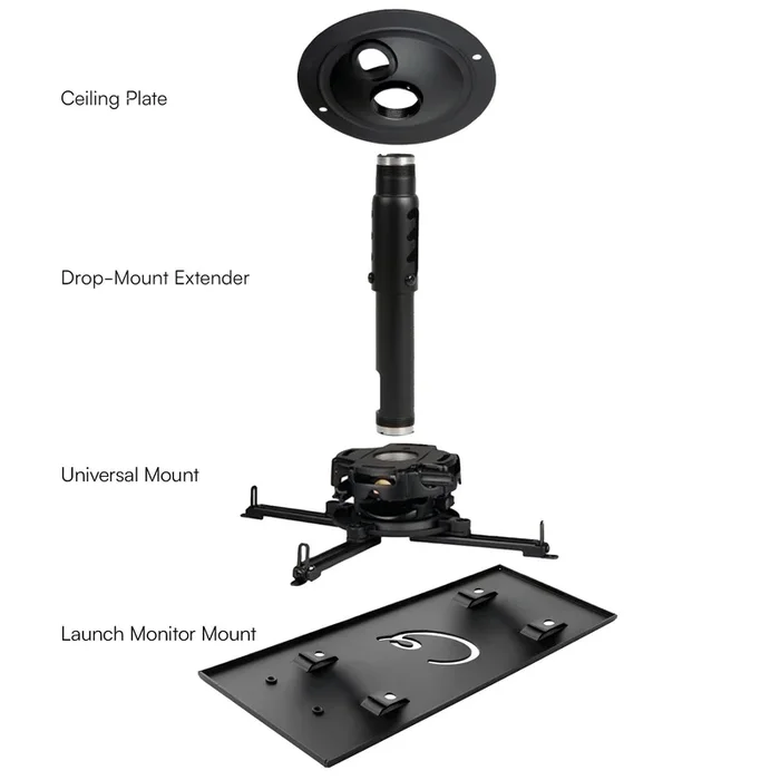 Carl’s Launch Monitor Ceiling Drop-Mount Kit