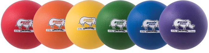 Champion Sports 10 Inch Rhino Skin High Bounce Super Special Ball Set