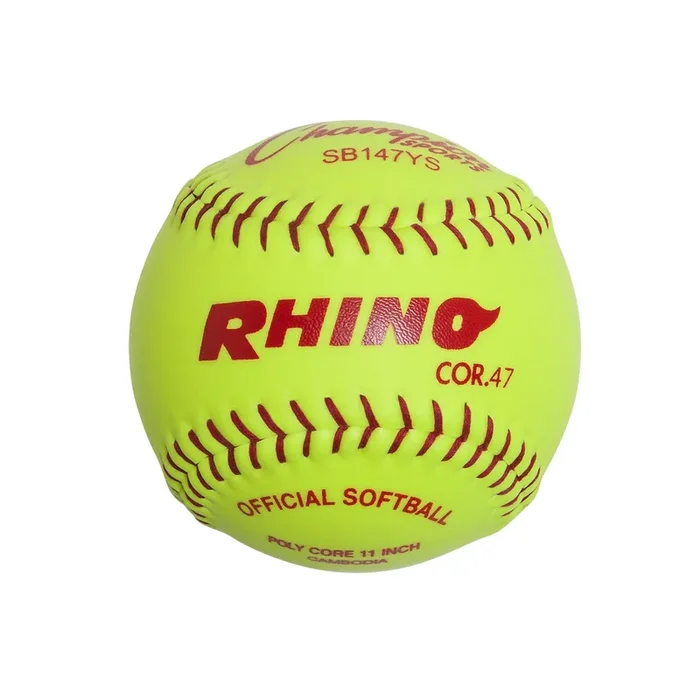 Champion Sports 11″ Syntex Leather Cover Softball – Dozen