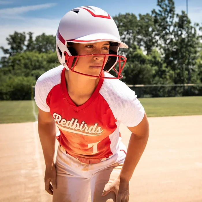 Champro Senior HX Rise Pro Softball Batting Helmet with Facemask