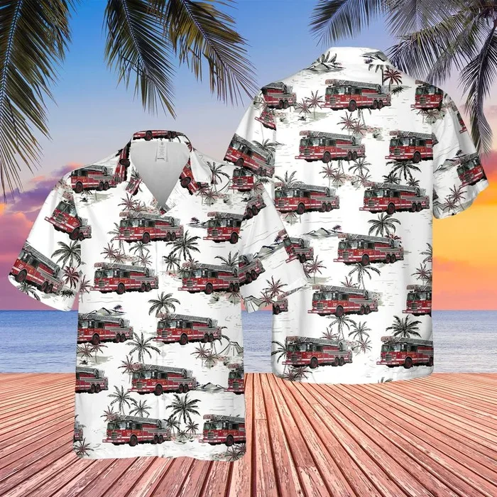 Chicago Fire Department Truck Company 58 Hawaiian Shirt – Fanshubus.com
