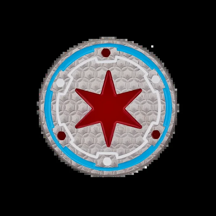 Chicago Star Poker Chip Ball Marker