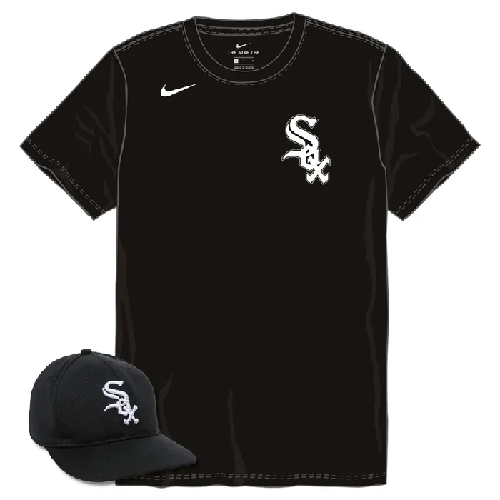 Chicago White Sox Youth Nike Jersey & Outdoor Cap MLB-350 Hat Bundle