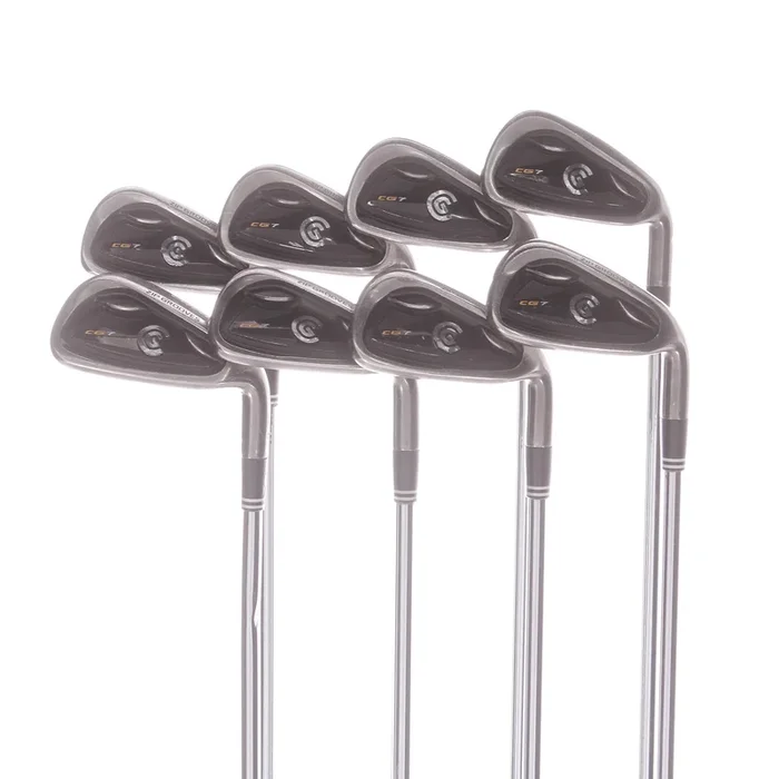 Cleveland CG7 Black Pearl Steel Mens Right Hand Irons 4-GW Regular – Cleveland Flight Speed