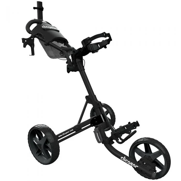 Clicgear 4.0 3-Wheel Push Trolley – Black