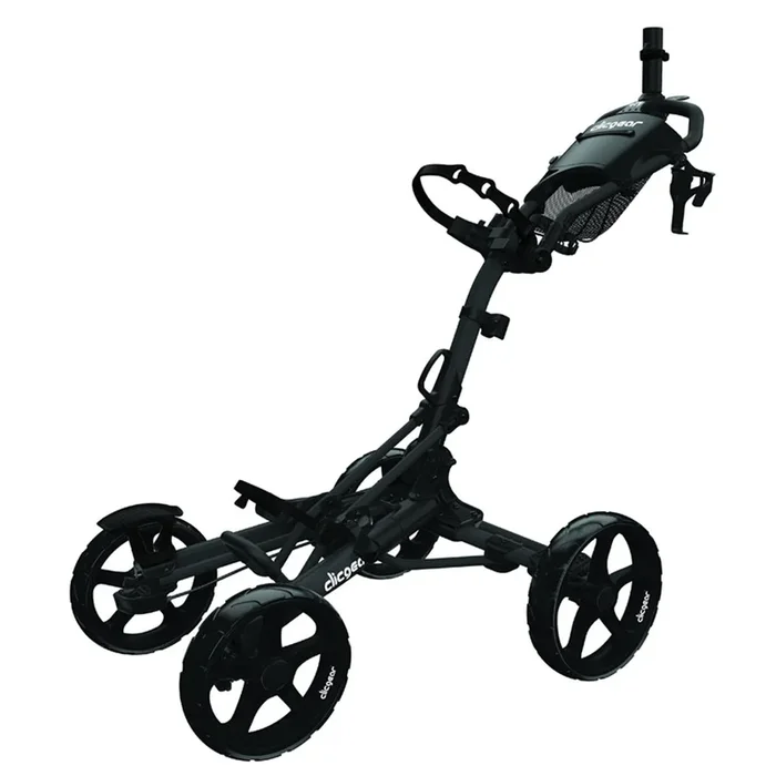 Clicgear 8.0+ 4-Wheel Push Trolley – Black