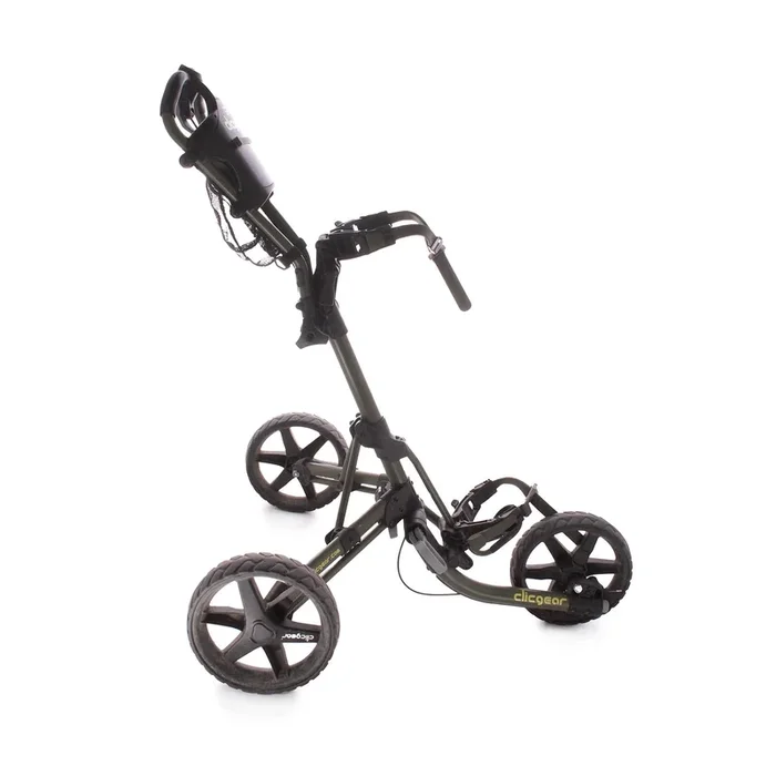 Clicgear Model 4 Second Hand 3 Wheel Push Trolley – Black