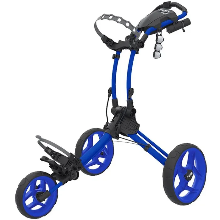 Clicgear Rovic RV1C Compact 3-Wheel Push Trolley – Blue