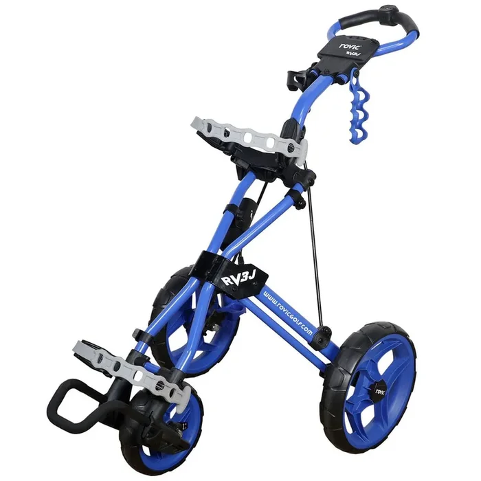Clicgear Rovic RV3J Junior 3-Wheel Push Trolley – Blue