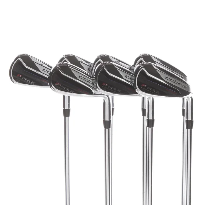 Cobra F-Max One Length Steel Mens Right Hand Irons 5-GW Regular – True Temper One Length