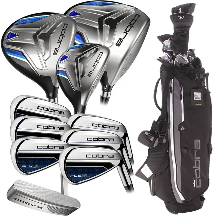 Cobra Fly XL 11-Piece Premium Stand Bag Package Set – Steel