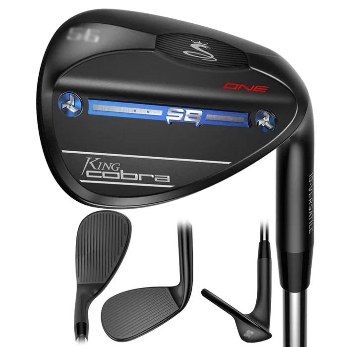 Cobra King Black One Length Wedge with Snakebite Grooves – 22 Men