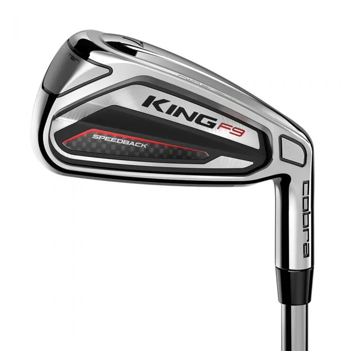 Cobra KING F9 Speedback Golf Irons – Steel 5-GW + SW (8 Irons)