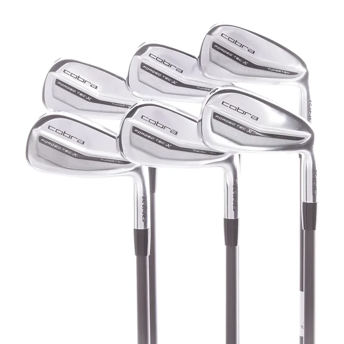Cobra King Forged Tec X Graphite Mens Right Hand Irons 5-PW Regular – UltraLite 50R