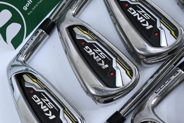 Cobra King Speedzone Irons / 4-PW+SW / Stiff Flex KBS Tour 90 Shafts