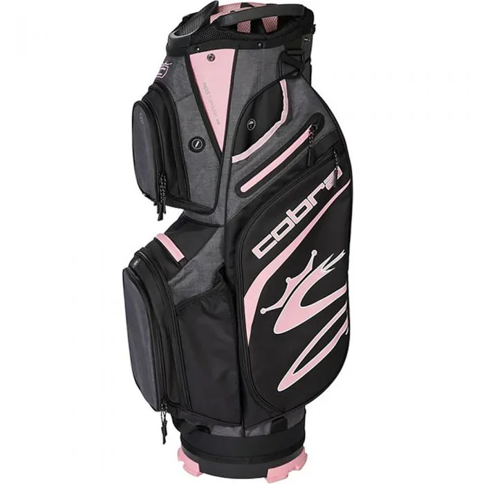 Cobra KING Ultralight Cart Bag – Black/Rose Gold