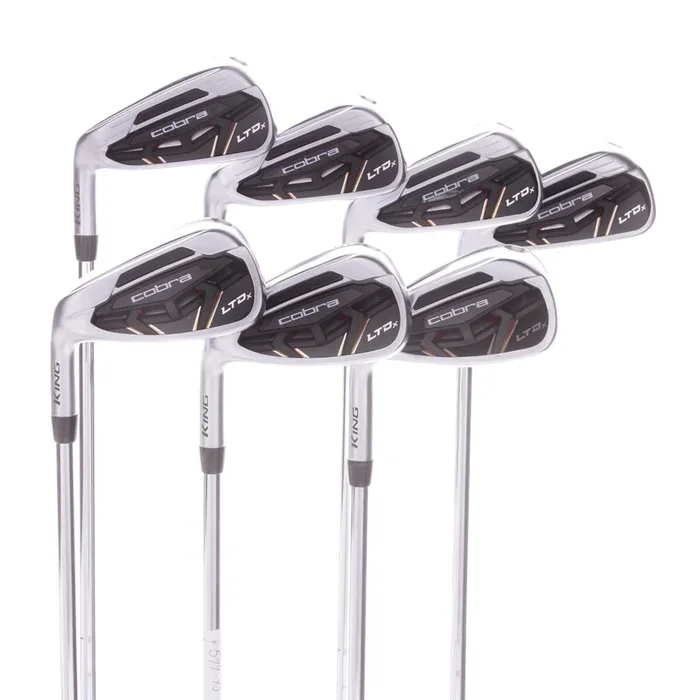 Cobra LTD X Steel Men’s Left Hand Irons 4-PW Stiff – KBS Tour 90