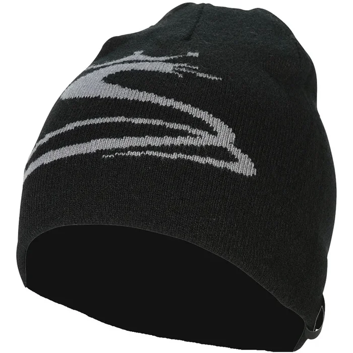 Cobra Reversible Crown Beanie – Black