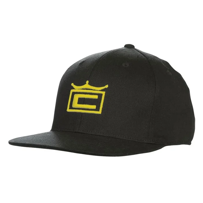 Cobra Tour Crown 110 Snapback Cap – Black/Yellow