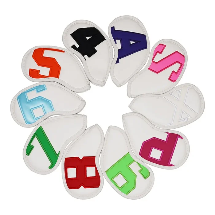 Colorful Numbers Magnetic Iron Covers Set 10pcs