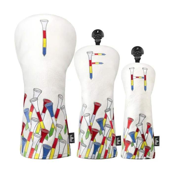 Colorful Tees Golf Head Covers Set