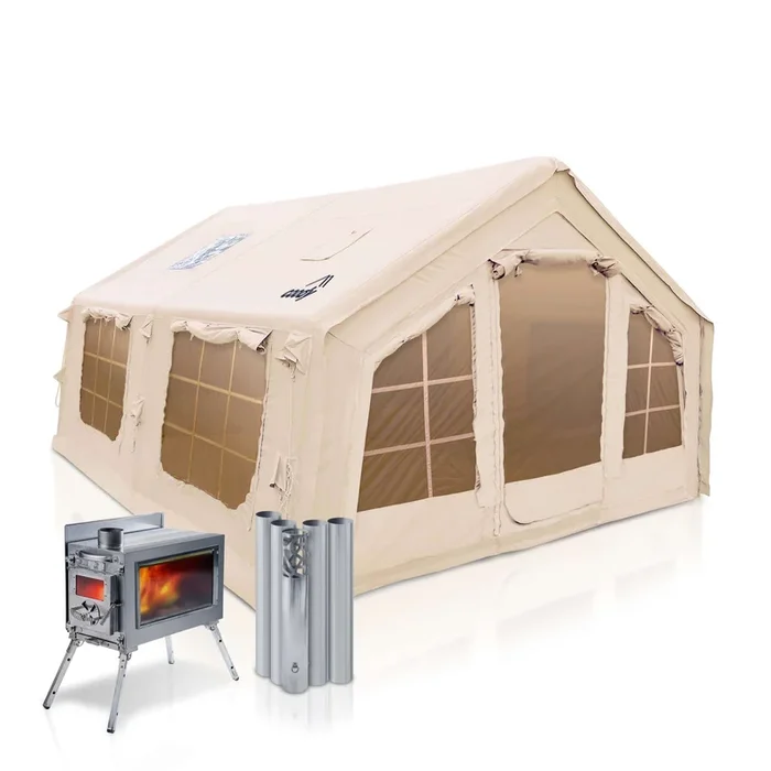 Coody 13.6 | RBM Outdoors Inflatable tent Koala 5 Beige + Stove Caminus M