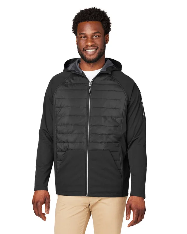 CORE365 Unisex Techno Lite Hybrid Hooded Jacket