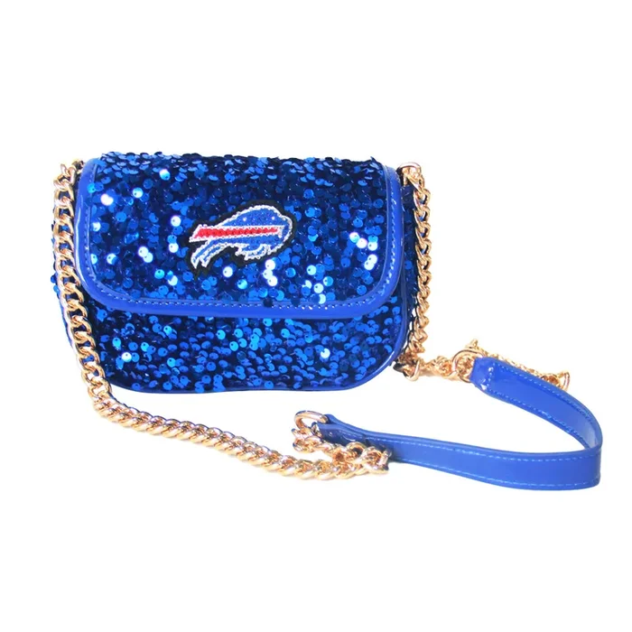Cuce Women’s Buffalo Bills Team Colored Sequin Crossbody