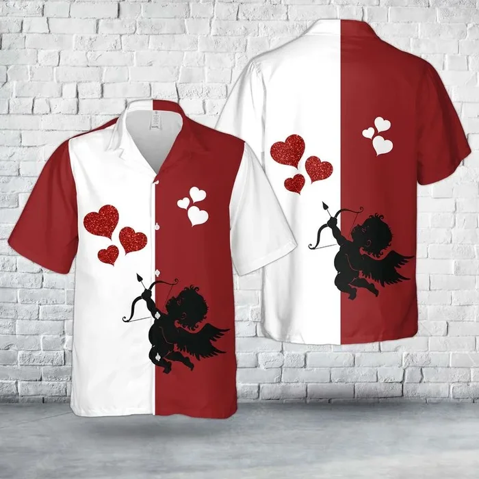 Cupid Love Valentines Day Hawaiian Shirt – Fanshubus.com