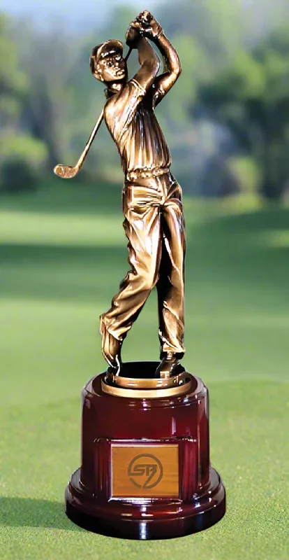 Custom Golfer Action Awards w/ 17″ Figure Engraved with Your Logo