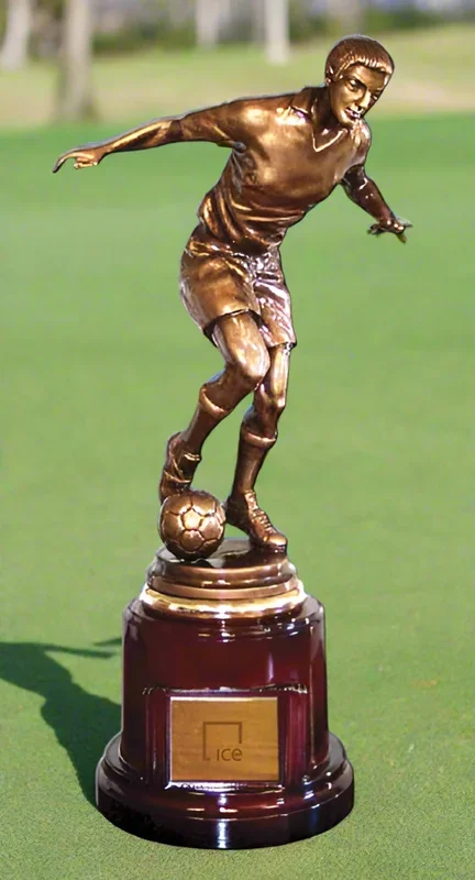 Custom Logo 17″ Soccer Action Figure Trophy