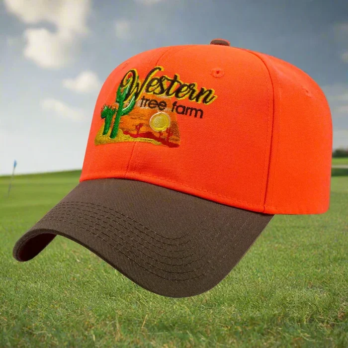 Custom Logo Blaze W Brown Visor Golf Cap