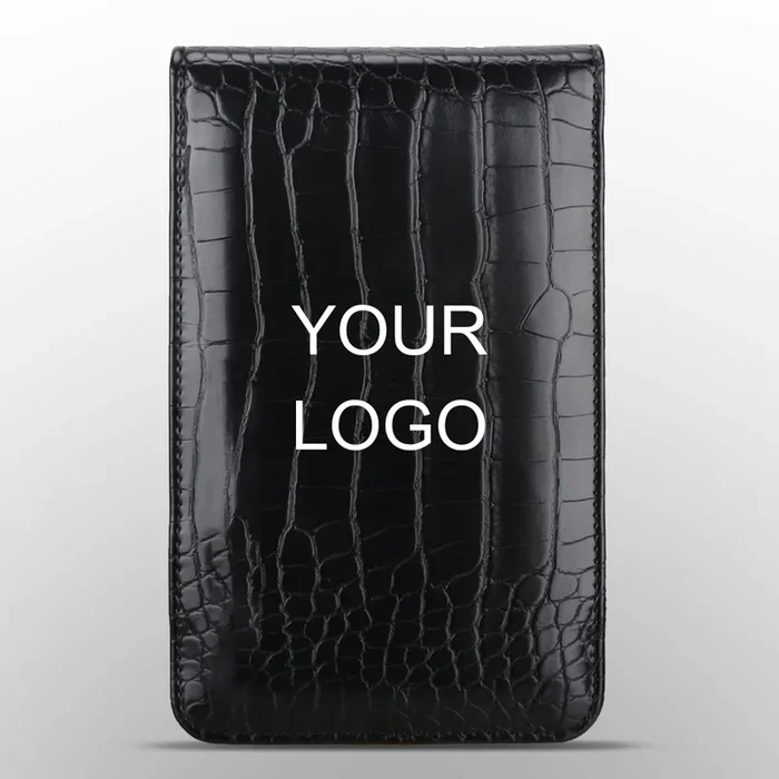 Custom Logo Crocodile Pattern Leather Scorecard Holder