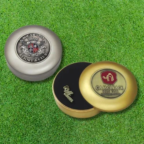 Custom Logo Die Cast Golf Jewelry Box