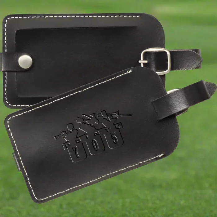 Custom Logo Durable Leather Golf Luggage Tags