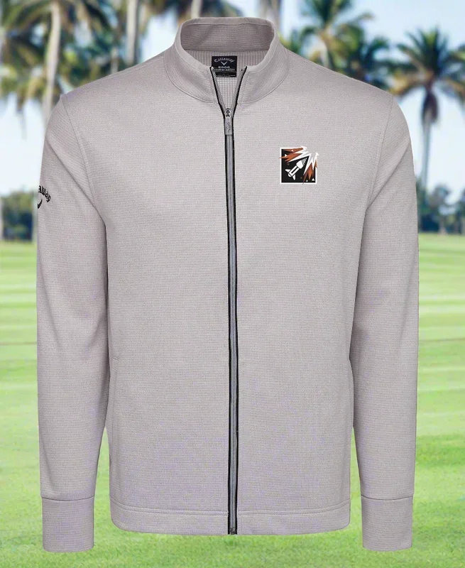 Custom Logo Embroidered Callaway Men’s Waffle Fleece Jacket