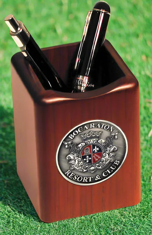 Custom Logo Rosewood PenPencial Cup