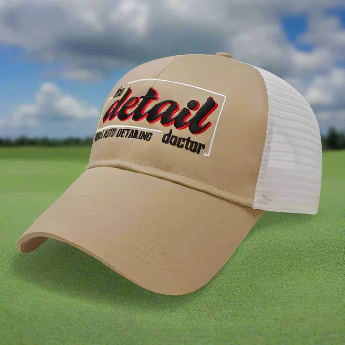 Custom Logo Two-Tone Mesh Back Golf Cap