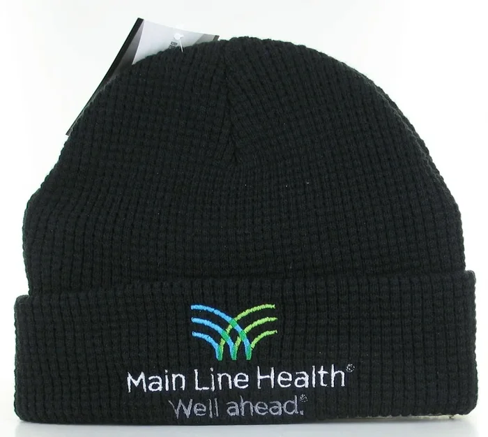 Custom Logo Waffle Knit Cap w/ Cuff