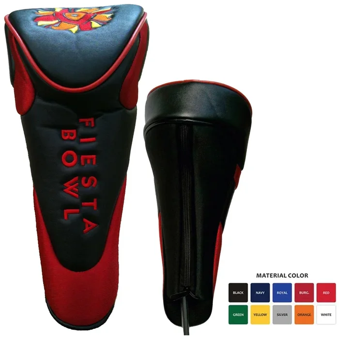 Custom Logo Zipper Closure Golf Head Cover