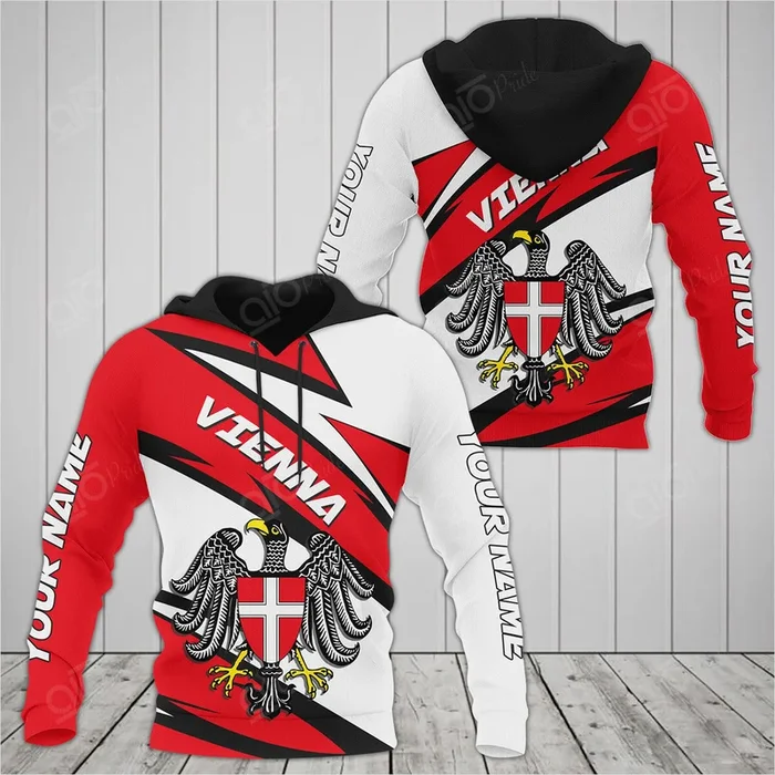 Custom Name Scratch Pattern Vienna Hoodies – Fanshubus.com