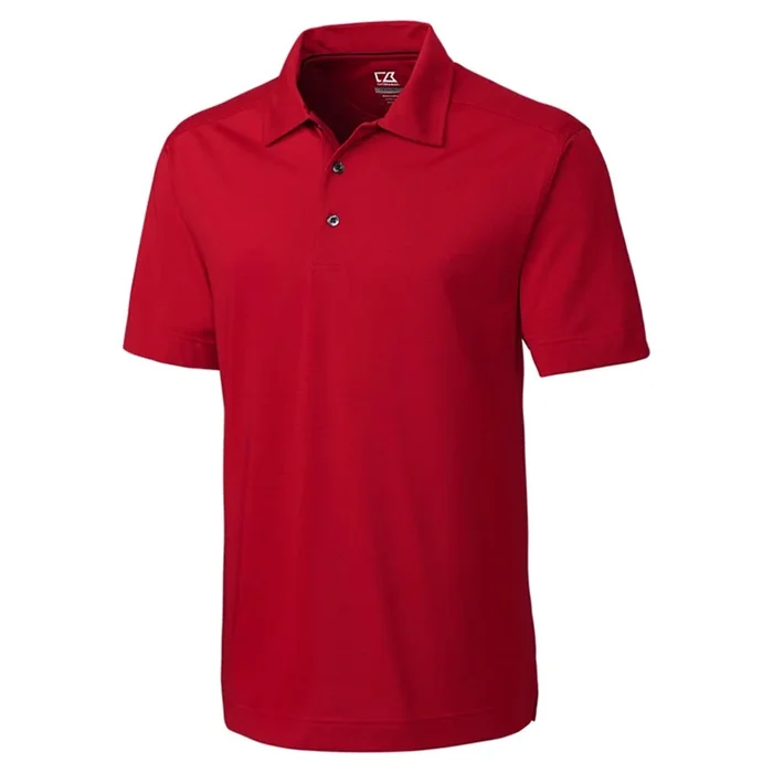 Cutter and Buck DryTec Medina Tonal Stripe Golf Polo (Big and Tall) Cardinal Red – SS16 Men