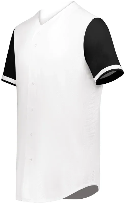 Cutter+ Full Button Baseball Jersey (Light colors, Printed with your logo)