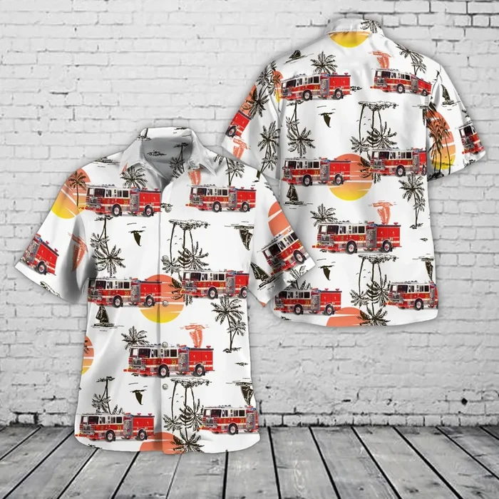 D.C. Fire & EMS Seagrave Capitol Engine 23 – Foggy Bottom Hawaiian Shirt – Fanshubus.com